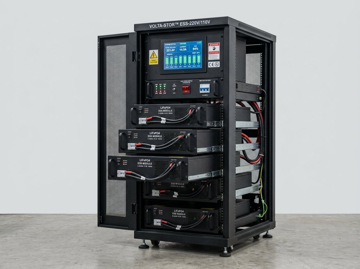 110V / 220V Substation & Power Grid Battery Bank